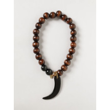[ALLUJEWELS] Necklace SS26 COLLANE WOODY+CORNO DARK