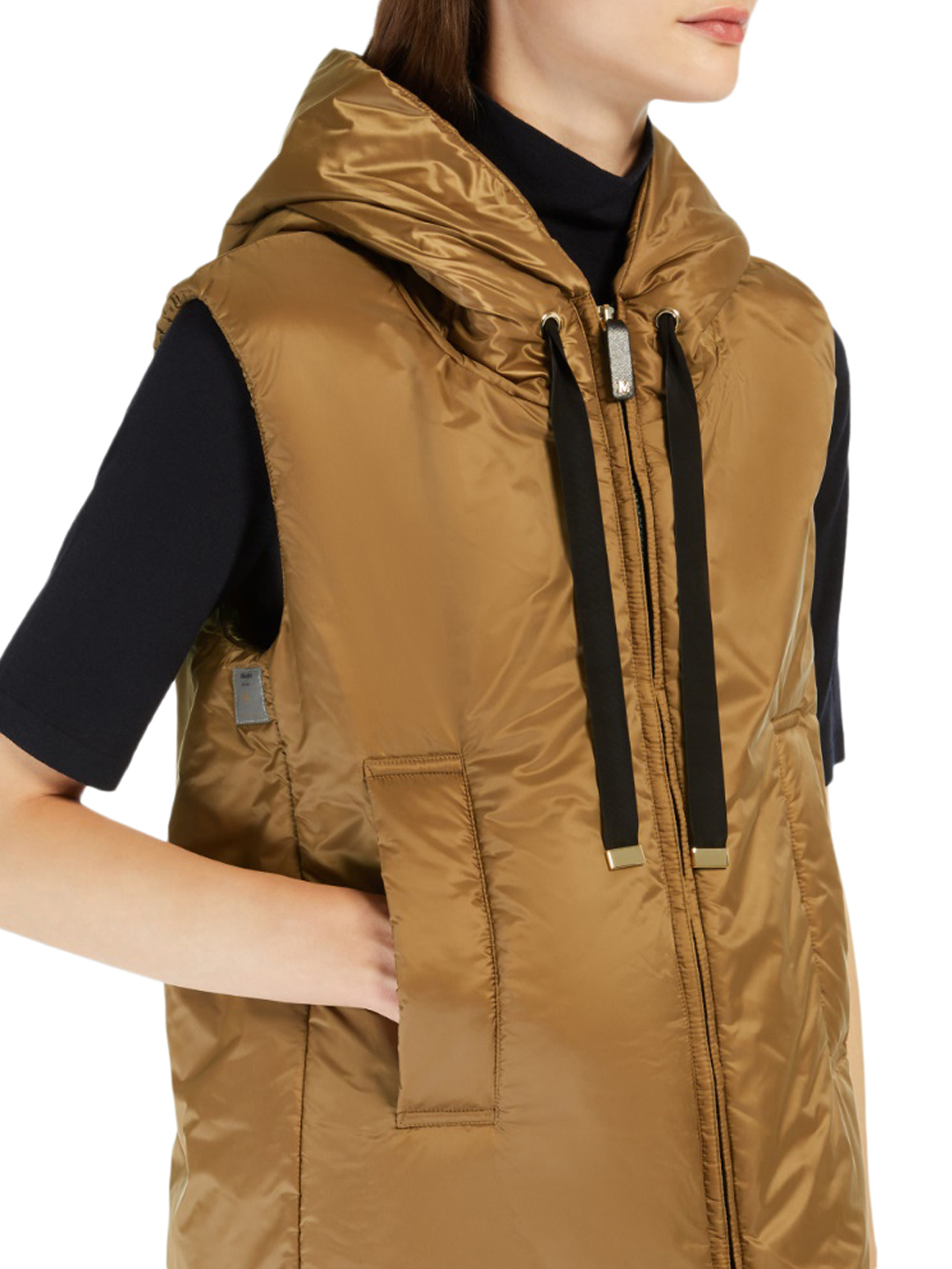 [MAX MARA THE CUBE] Down Vest FW26 2629296014600051 CARAMEL