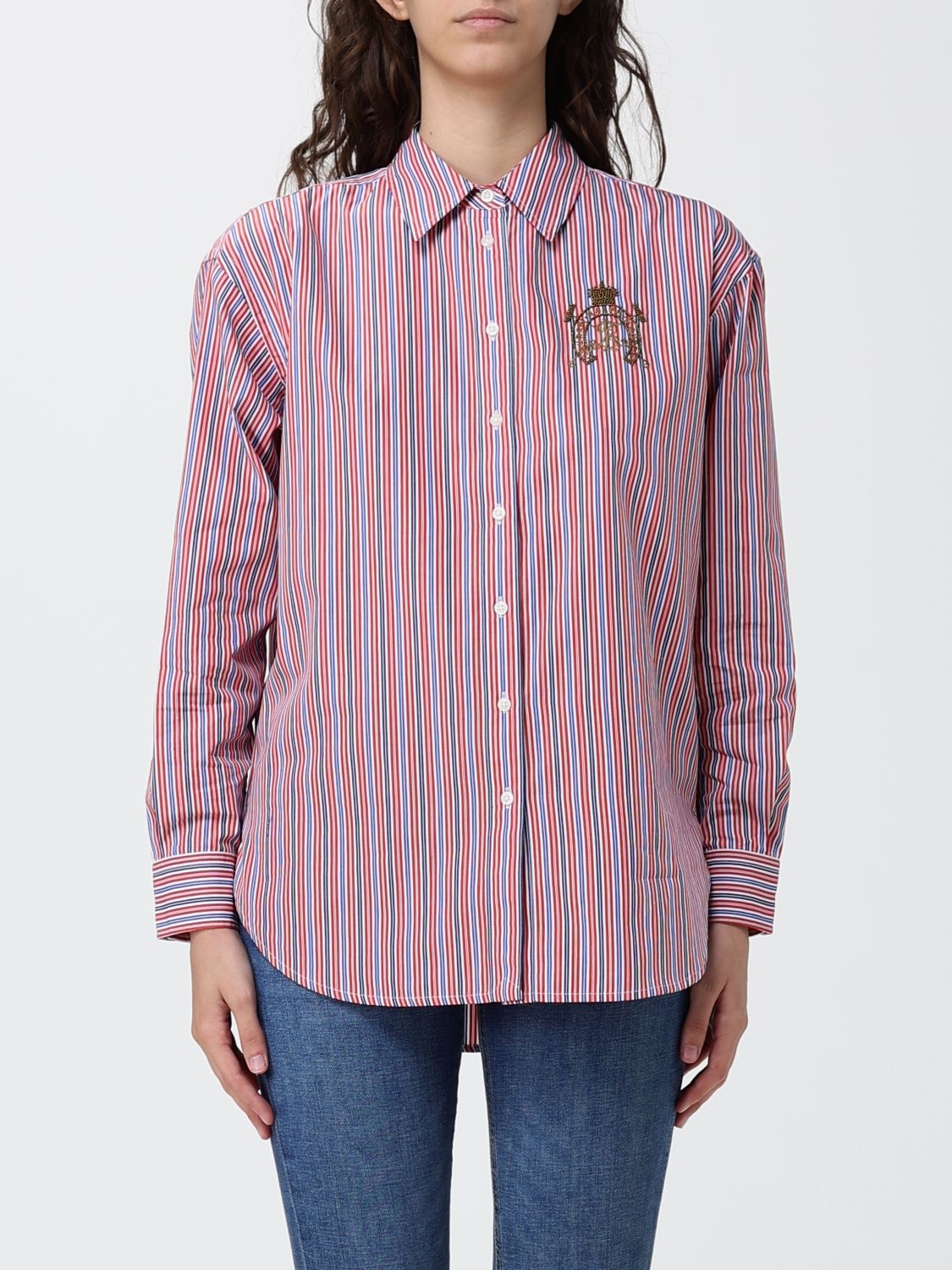 [LAUREN RALPH LAUREN] Shirts Long Sleeve SS26 200P03512 001