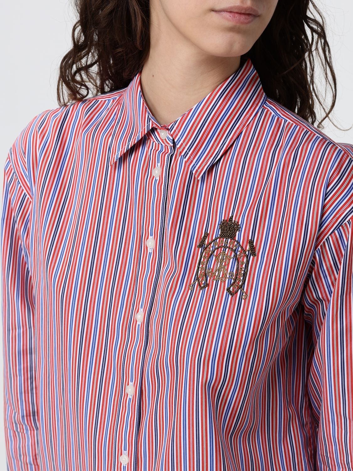[LAUREN RALPH LAUREN] Shirts Long Sleeve SS26 200P03512 001