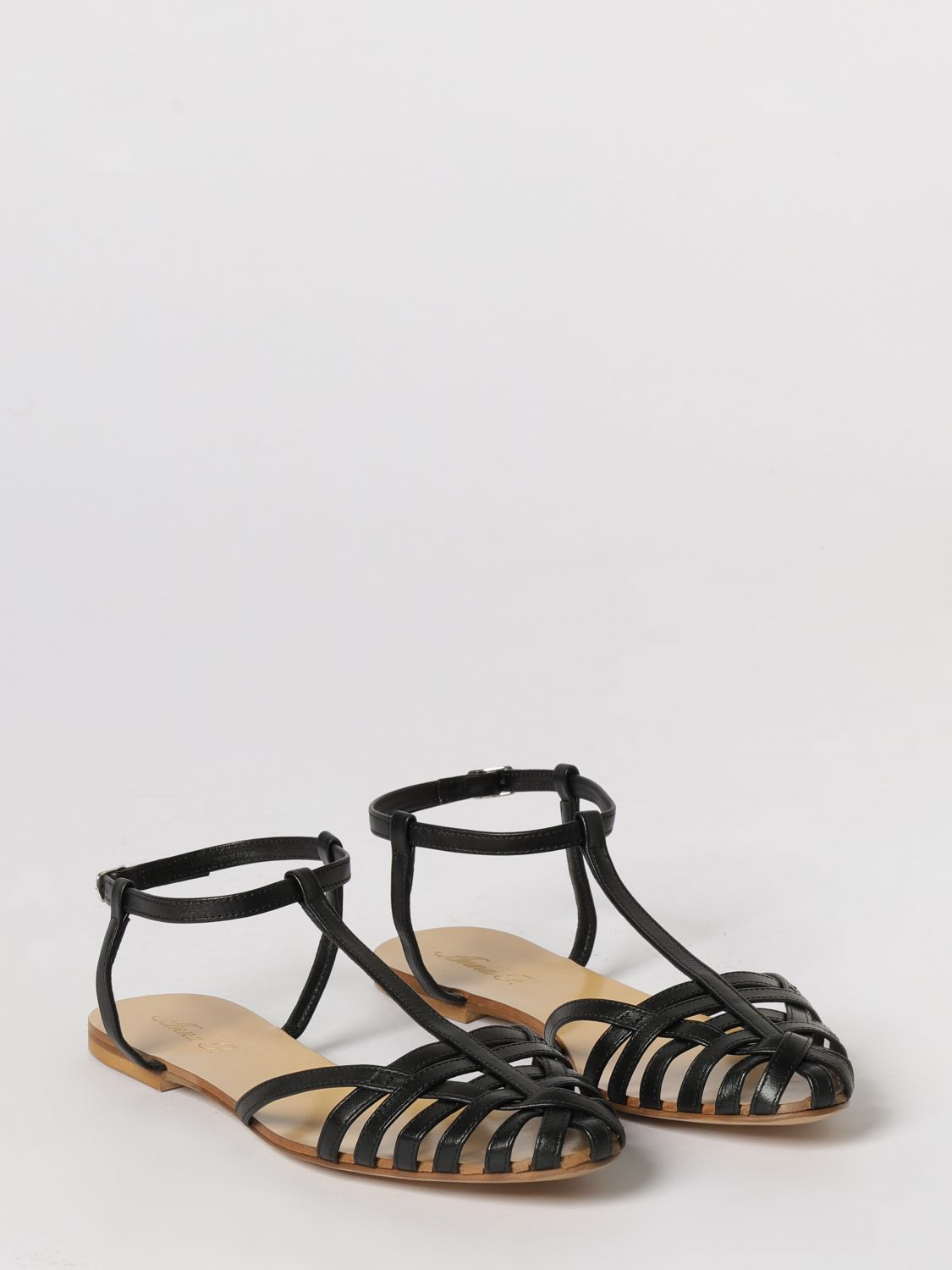 [ANNA F.] Sandals SS26 512 NERO