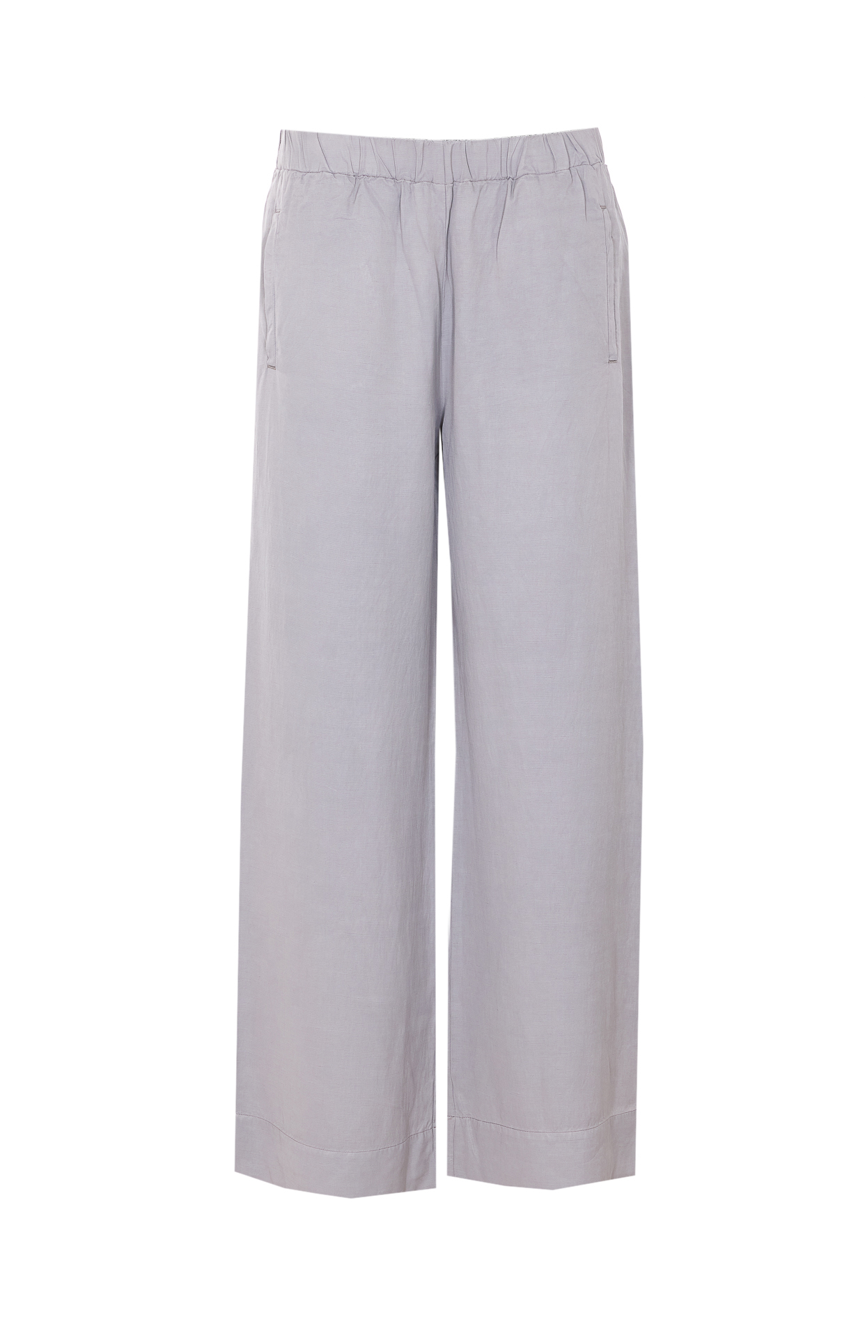 [TRUE AVENUE] Trousers SS26 PENSILSMOOTHLINENDOVEGREY