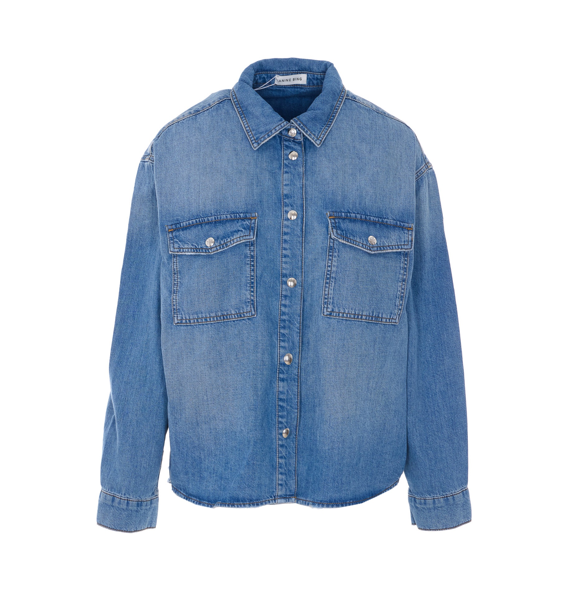 [Anine Bing] Shirts Long Sleeve SS26 A0711690WHD71WASHED BLUE