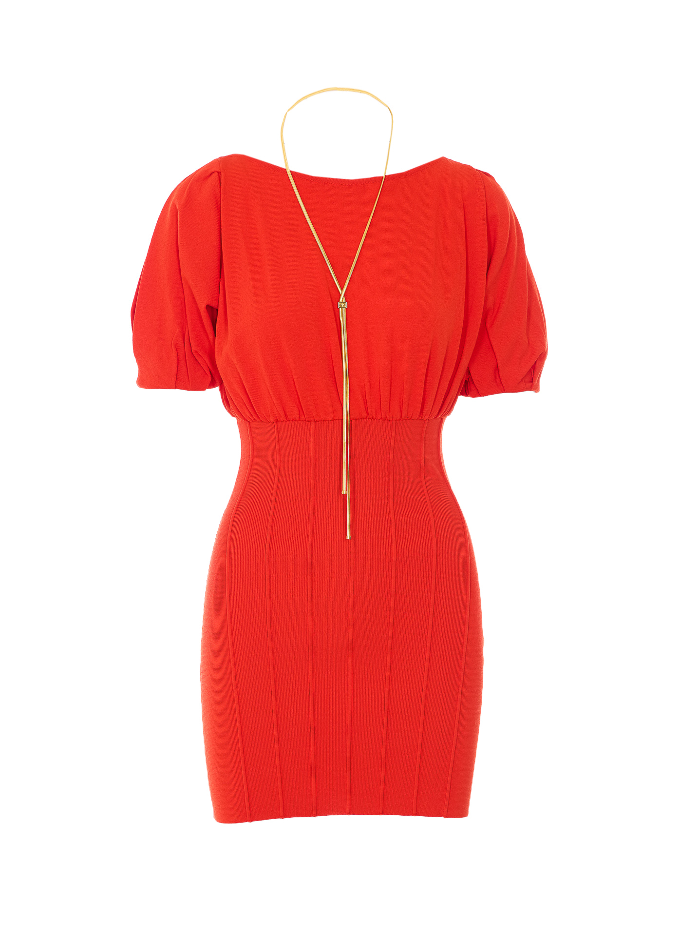 [ELISABETTA FRANCHI] Short sleeve dress SS26 AM94T62E2H85
