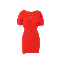 [ELISABETTA FRANCHI] Short sleeve dress SS26 AM94T62E2H85