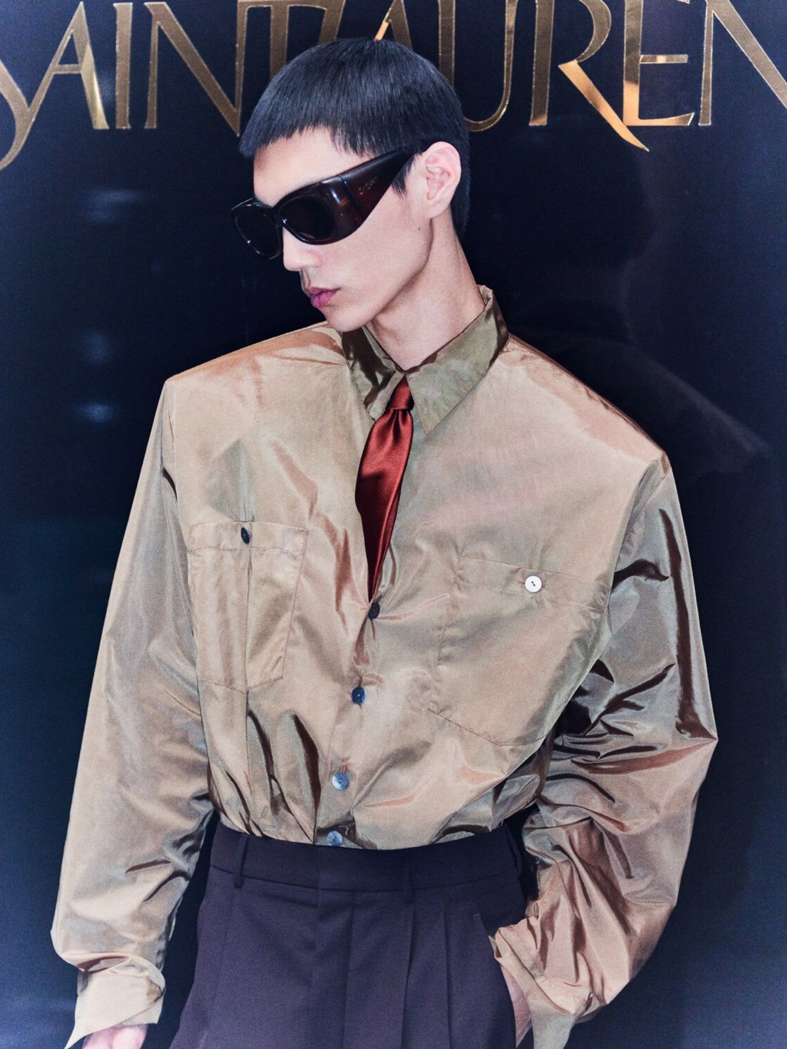 [Saint Laurent] Tie SS26 8583553Y0116300