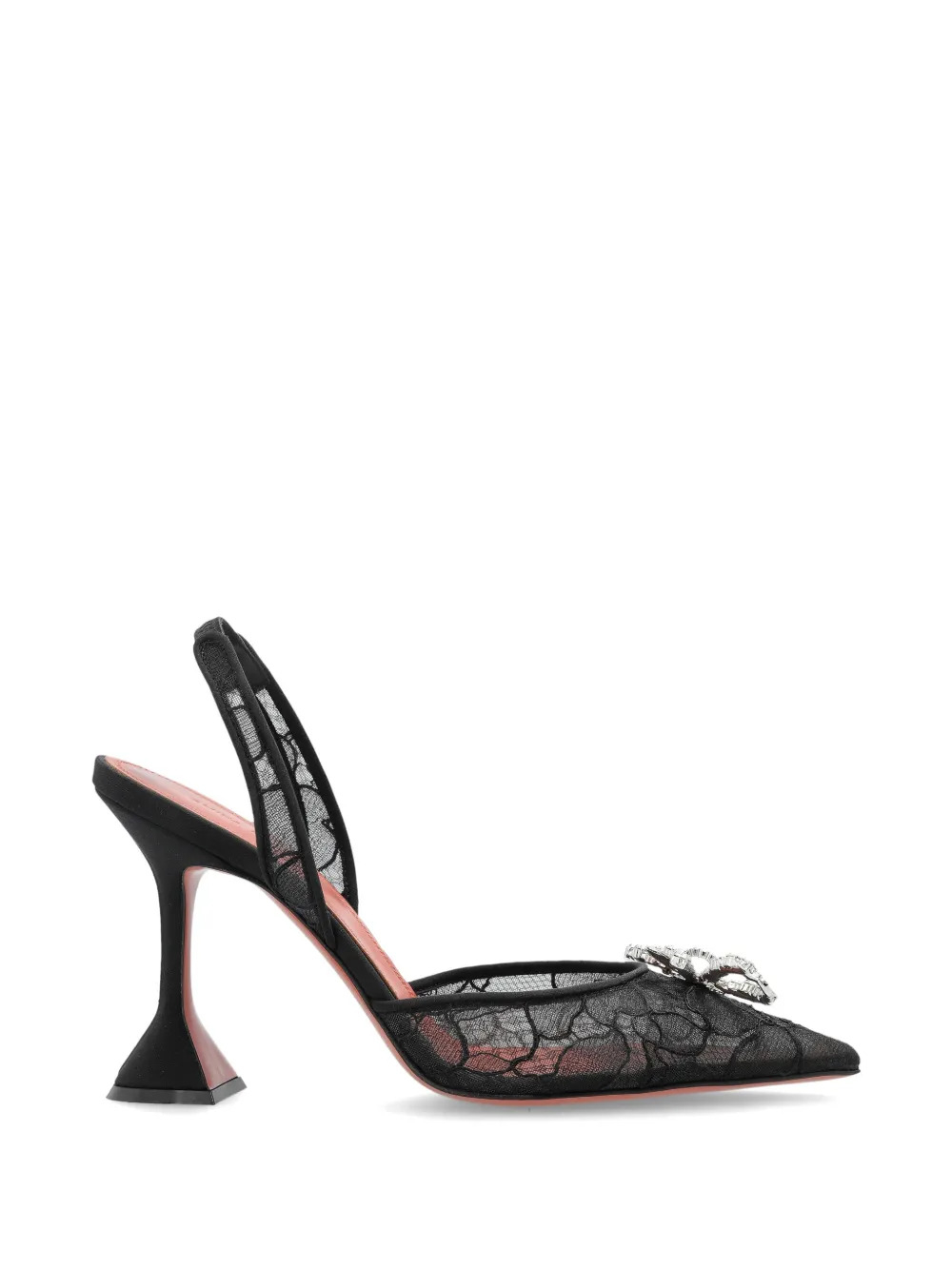 [Amina Muaddi] Pumps SS26 ROSIELACESLING95BLACK