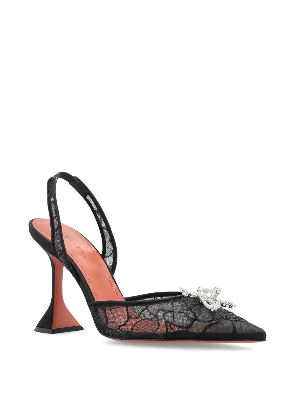 [Amina Muaddi] Pumps SS26 ROSIELACESLING95BLACK