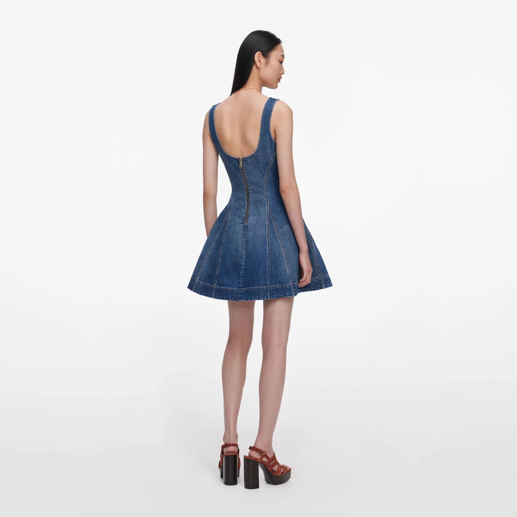 [SELF PORTRAIT] Sleeveless dress SS26 SS26813SBLBLUE