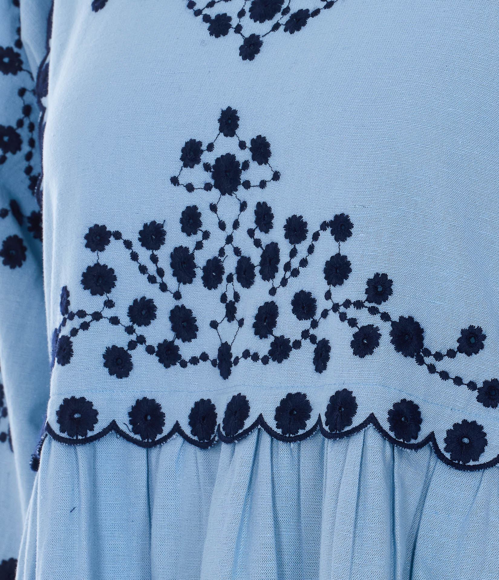 [SEA NY] Long sleeve dress SS26 114BLUE