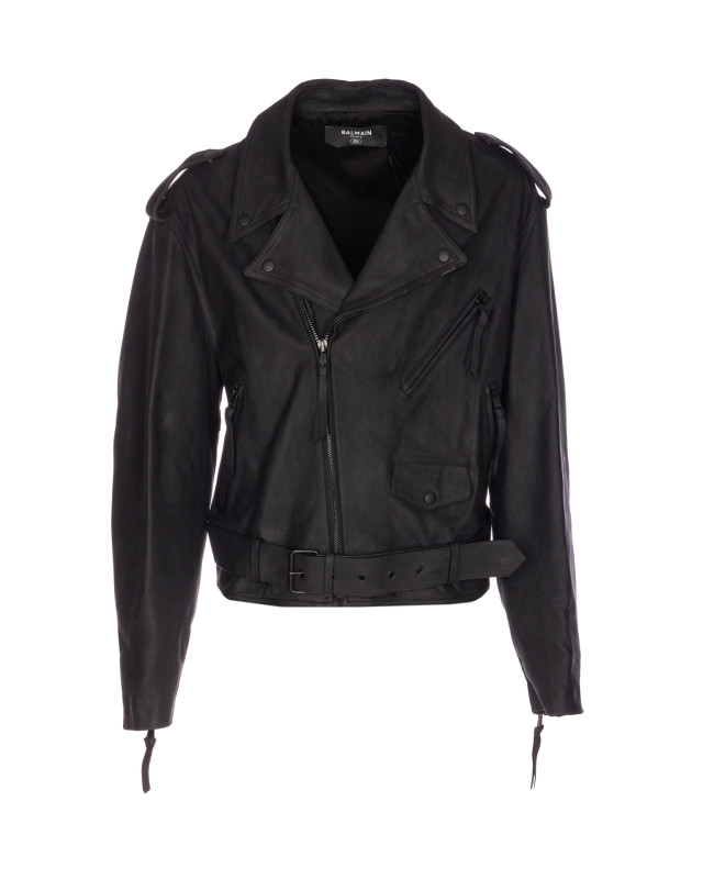 [Balmain] Leather Jacket SS26 TD580LE110PA