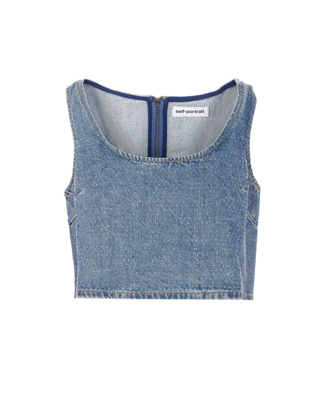 [SELF PORTRAIT] Tank top SS26 826TBLUE