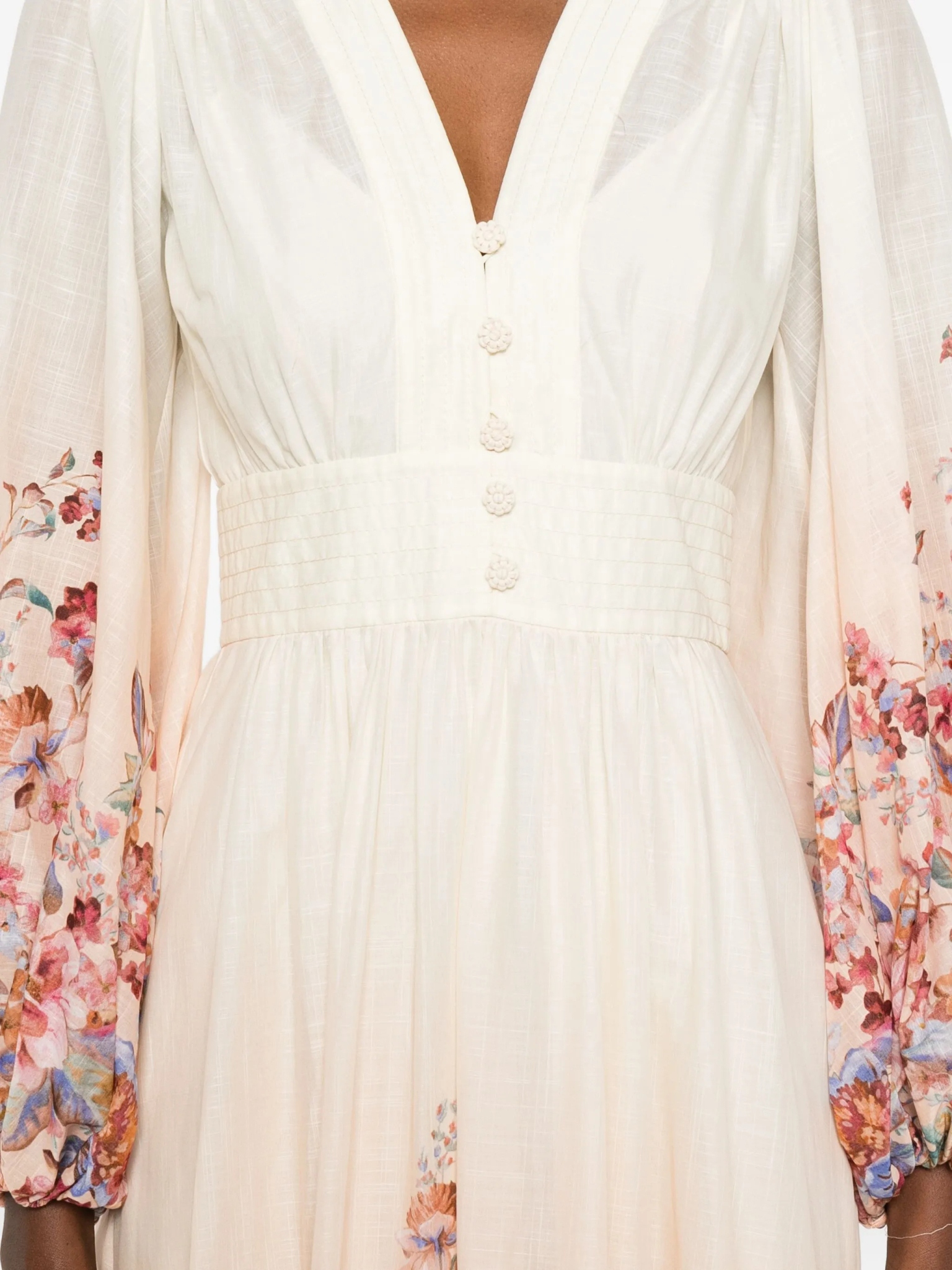[Zimmermann] Long sleeve dress SS26 6875DRS261IVF