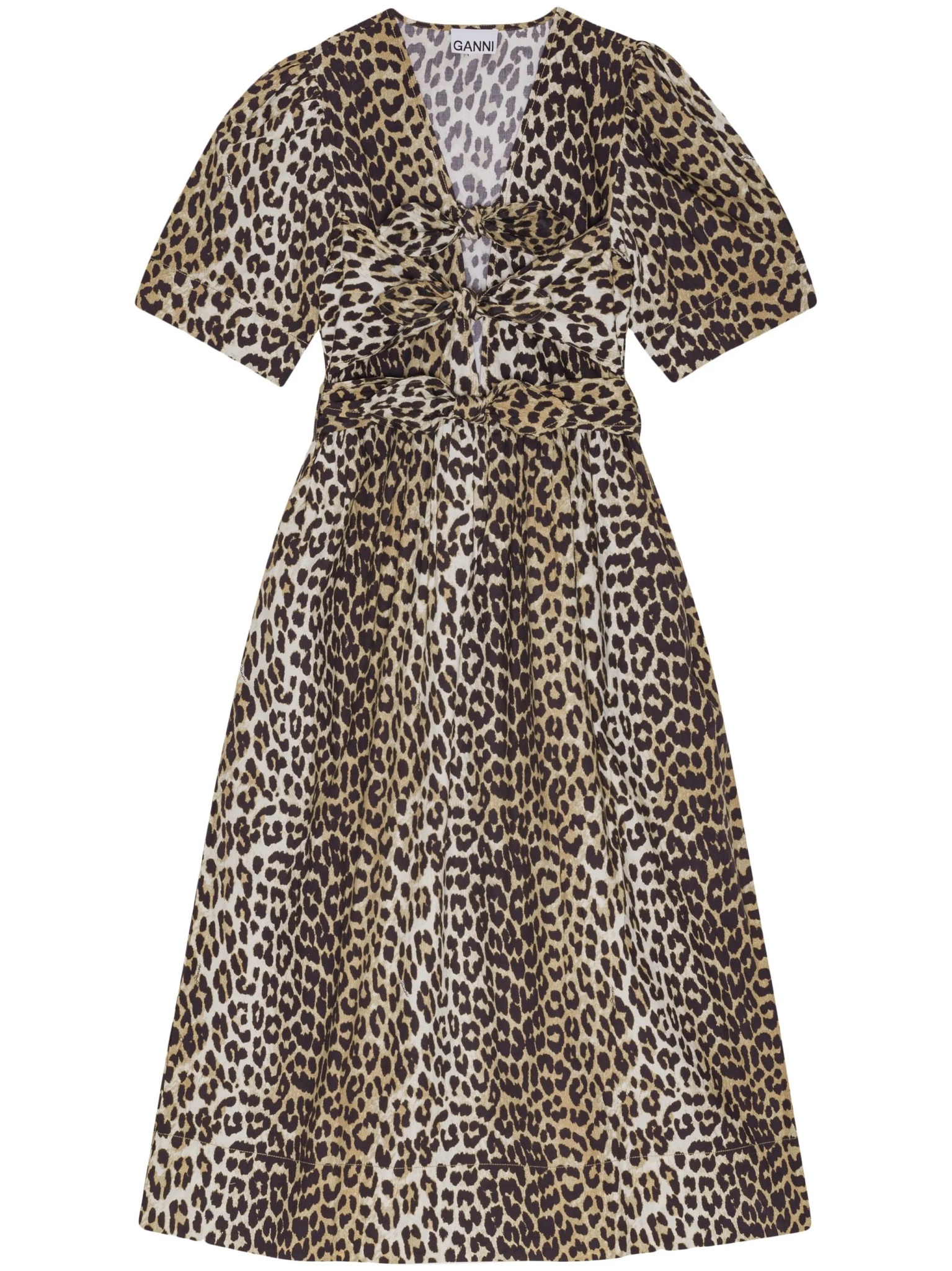 [GANNI] Short sleeve dress SS26 W0373943