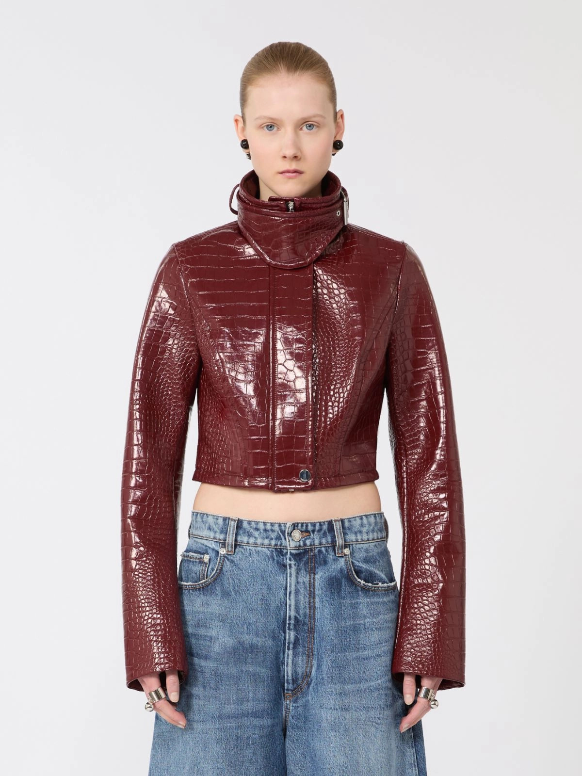 [SPORTMAX] Leather Jacket SS26 2612041081600004