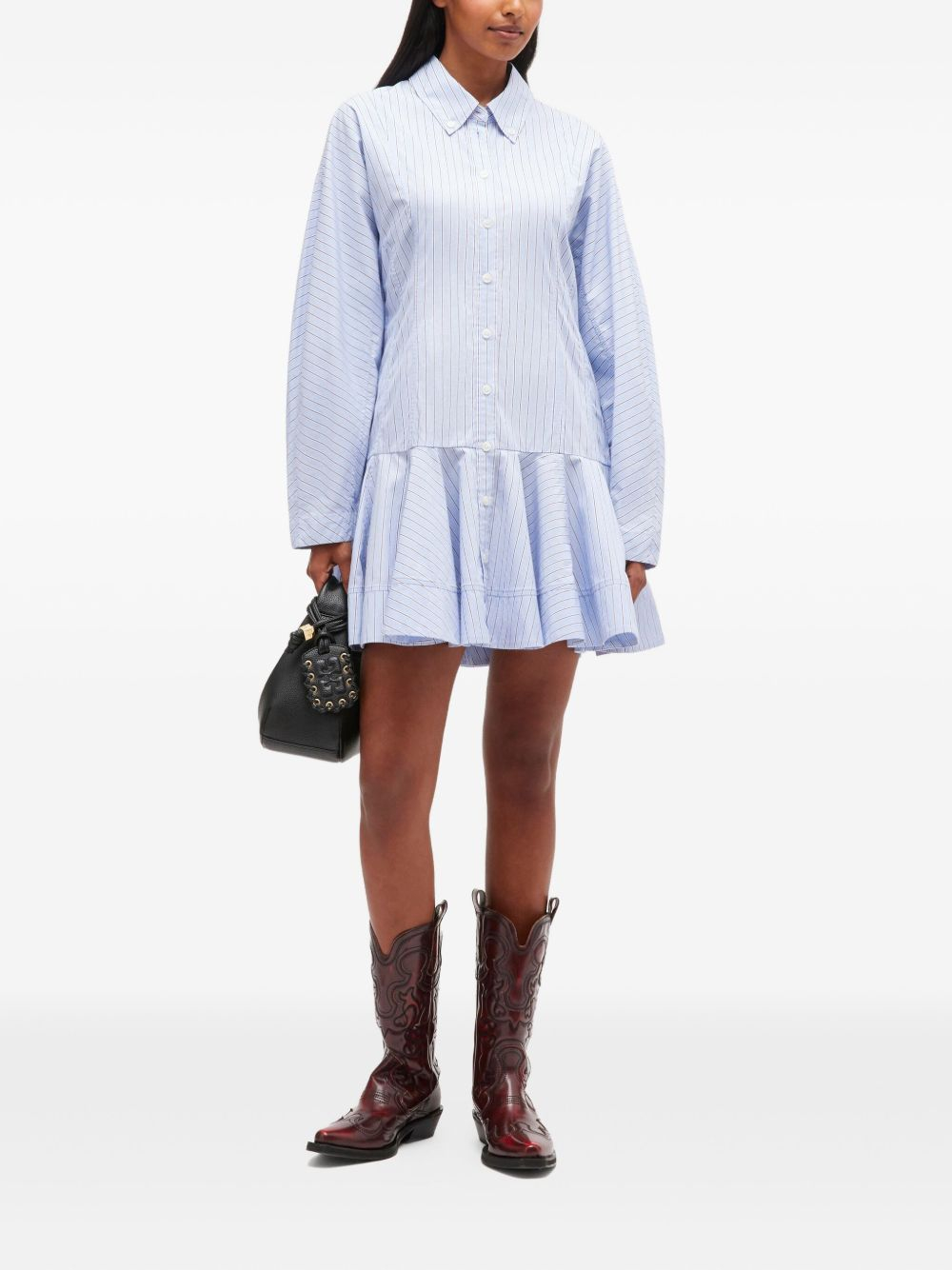 [GANNI] Long sleeve dress FW25 W110101M