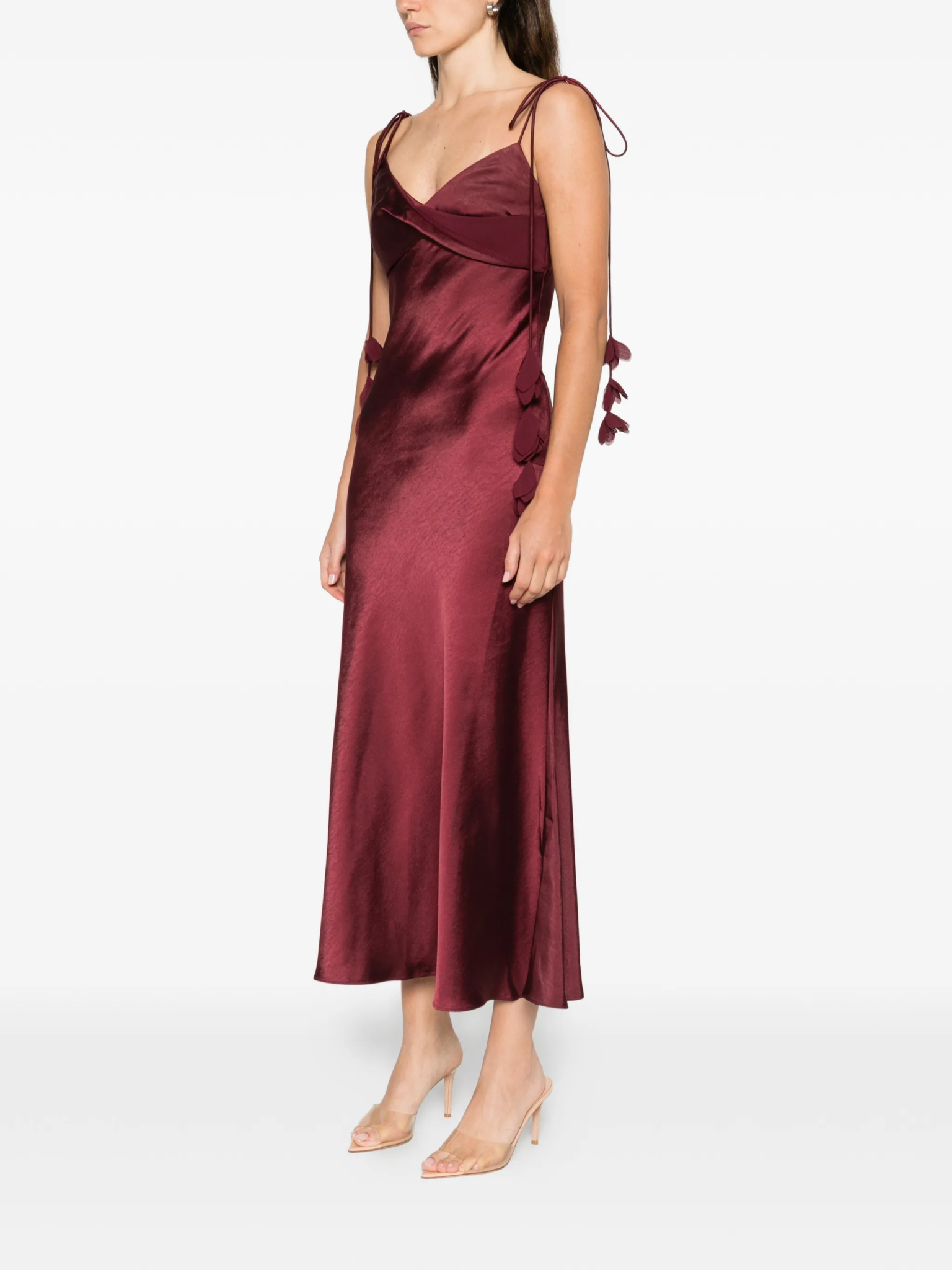 [SELF PORTRAIT] Sleeveless dress SS26 RS26218MBUBURGUNDY