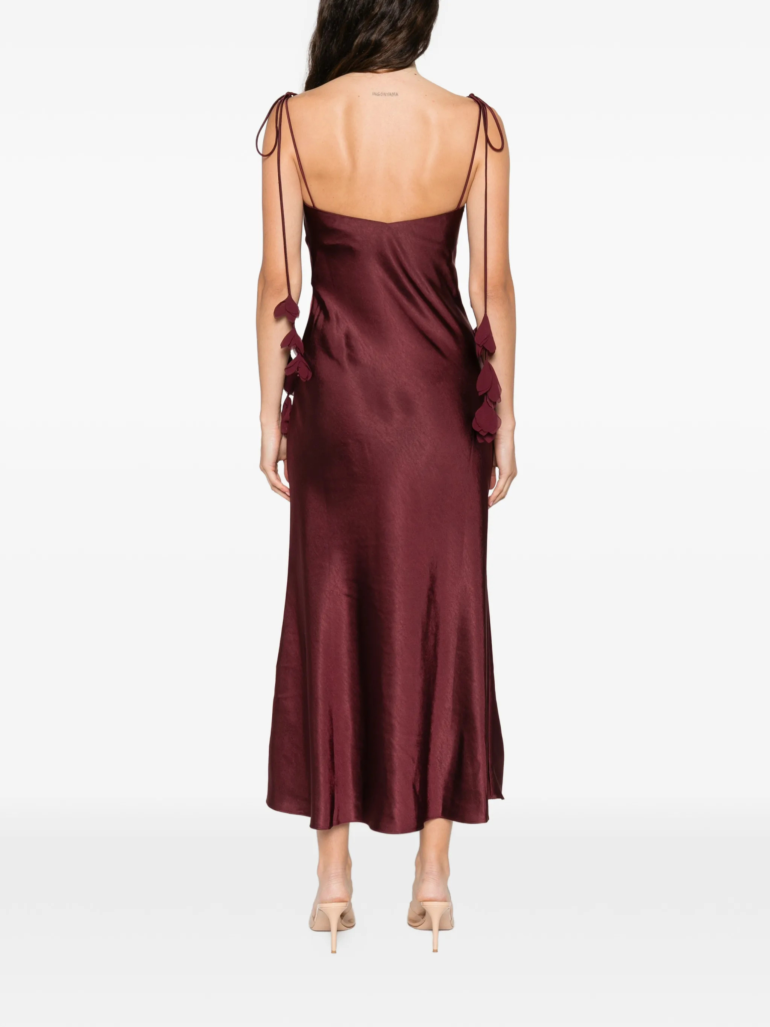 [SELF PORTRAIT] Sleeveless dress SS26 RS26218MBUBURGUNDY