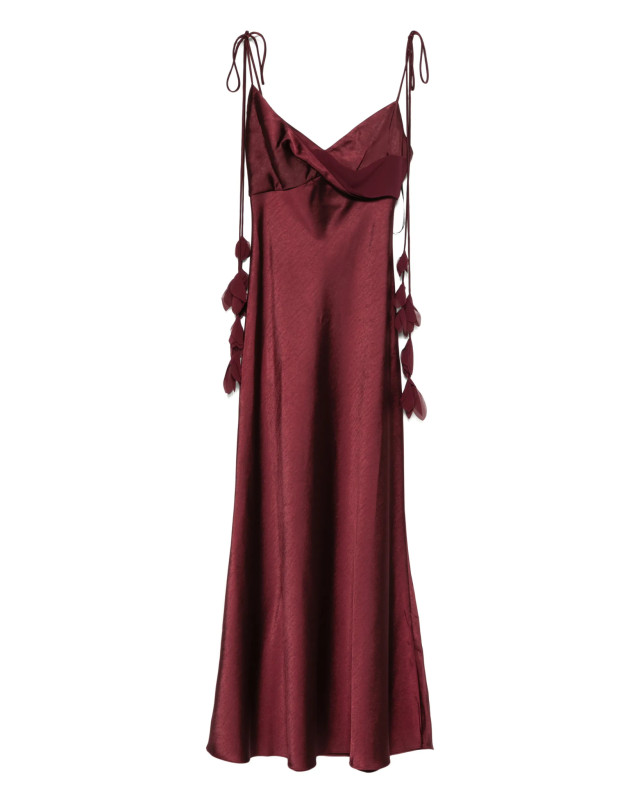 [SELF PORTRAIT] Sleeveless dress SS26 RS26218MBUBURGUNDY