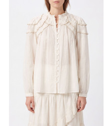 [Isabel Marant Etoile] Shirts Long Sleeve FW26 HT0681FBB3J04E 20WH