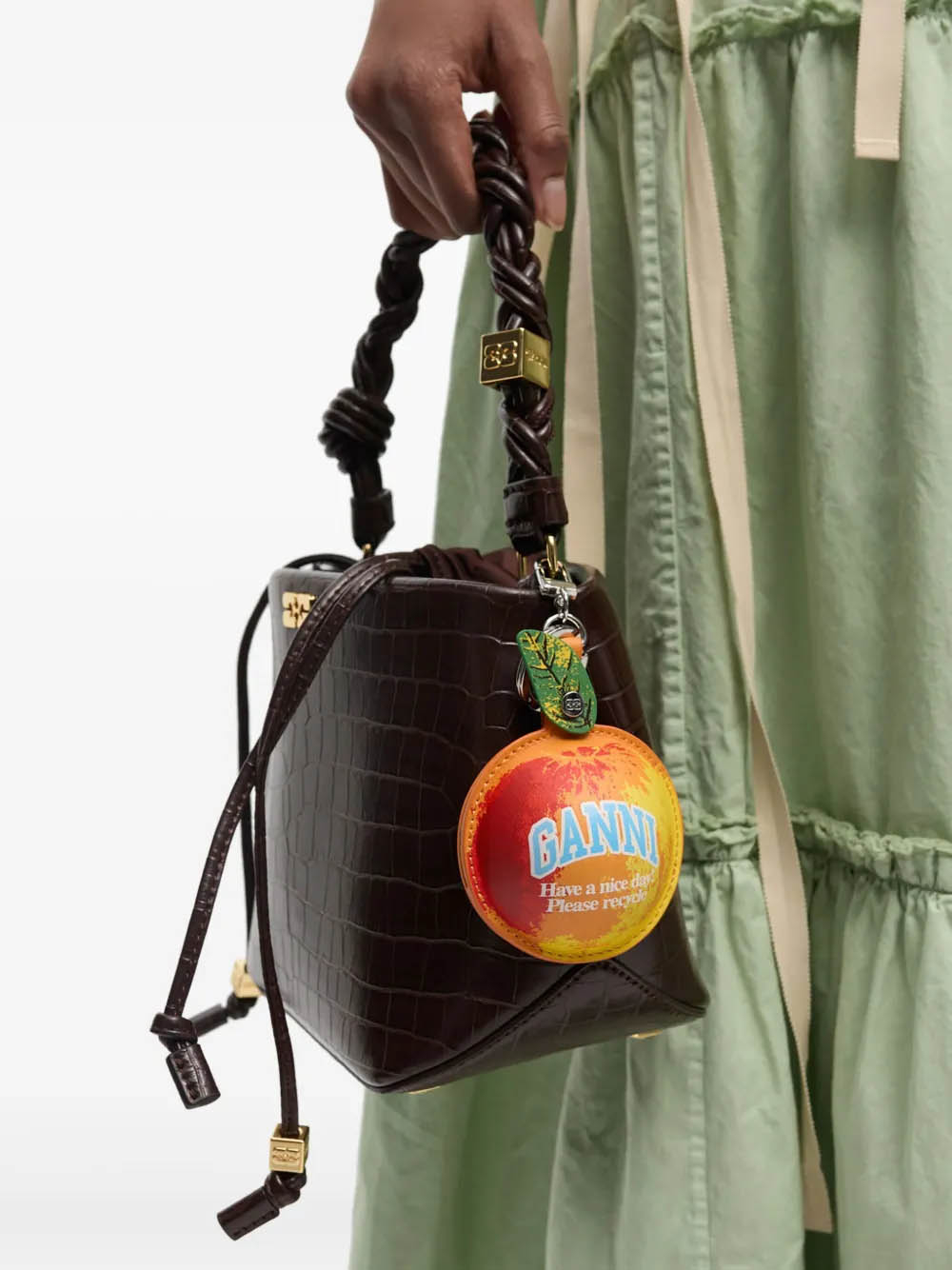 [GANNI] Keyring FW25 A6780515