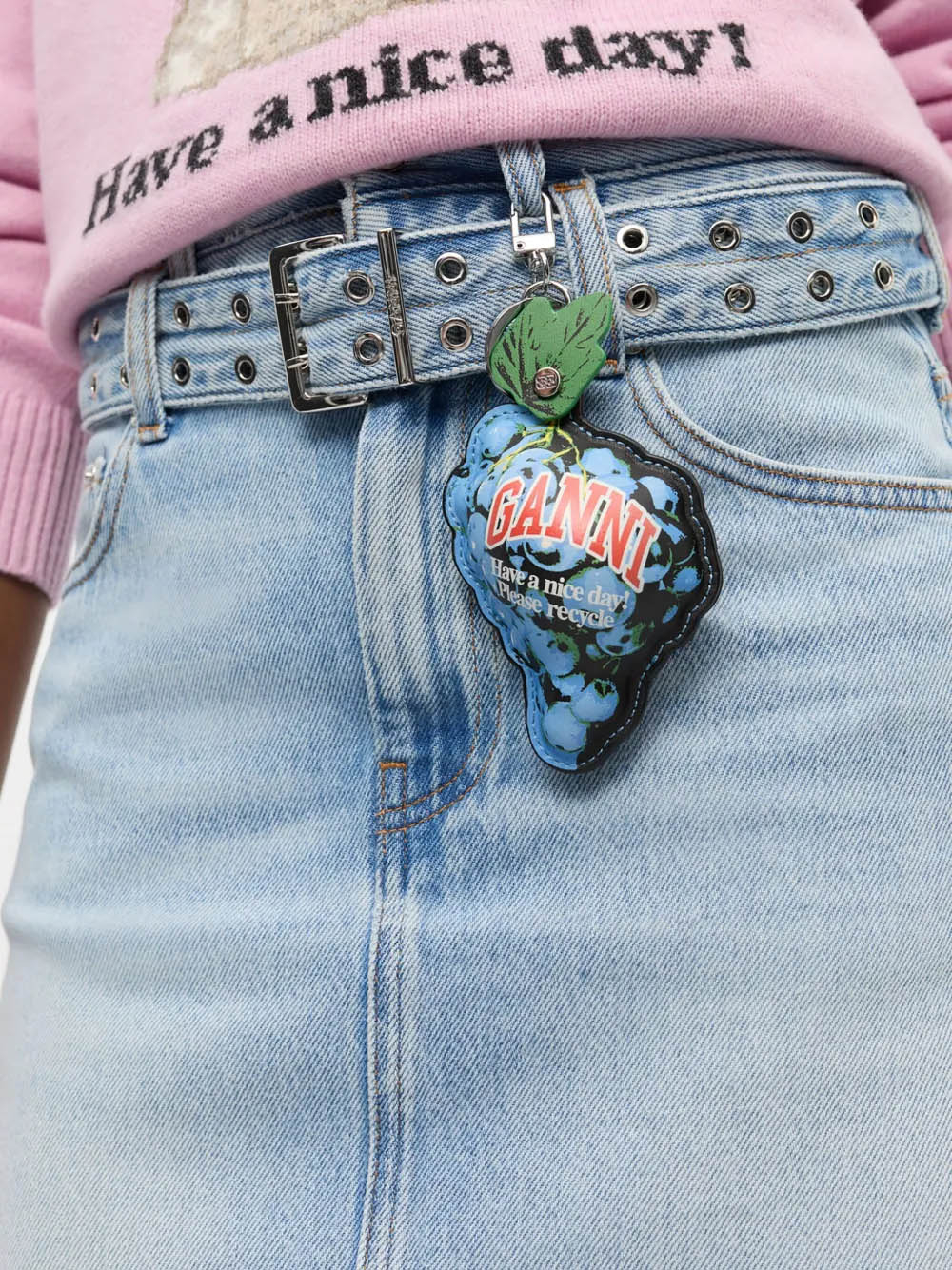 [GANNI] Keyring FW25 A6808695