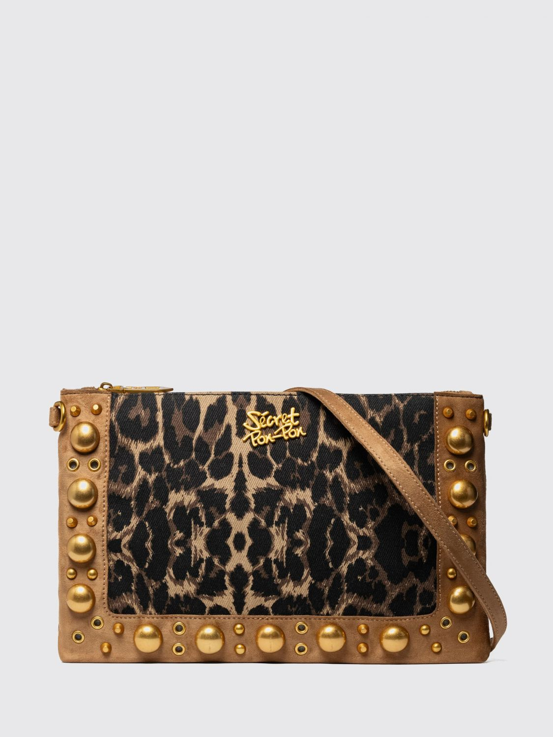 [SECRET PON-PON] Shoulder bag SS26 TATIANA POUCH Leopard Tan