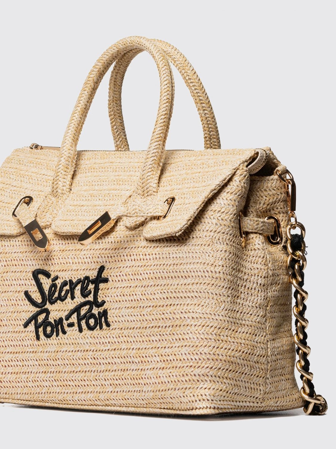 [SECRET PON-PON] Bag SS26 VICTORIA M STRAW Natural
