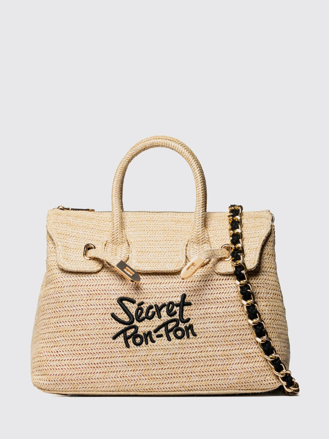 [SECRET PON-PON] Bag SS26 VICTORIA M STRAW Natural