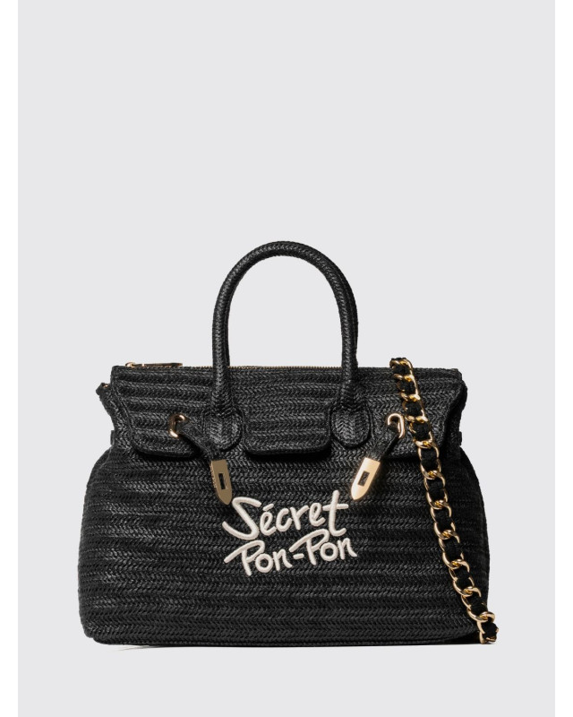 [SECRET PON-PON] Bag SS26 VICTORIA M STRAW Black