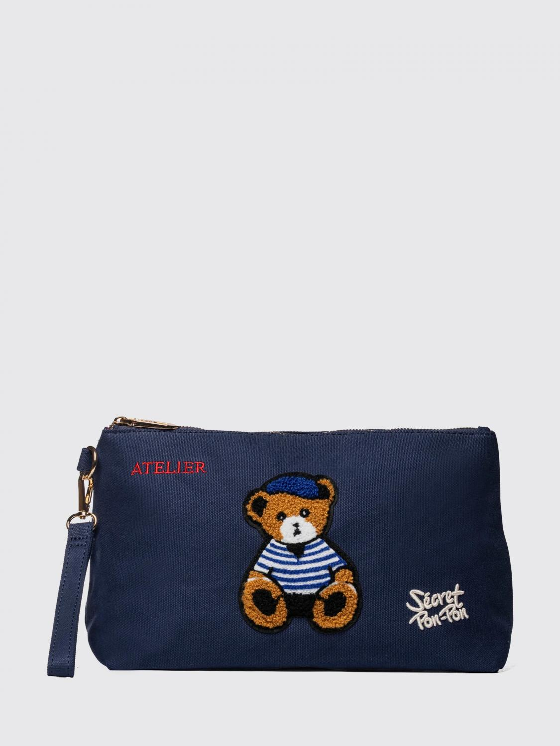 [SECRET PON-PON] Clutch bag SS26 SAINT TROPEZ POUCH Blue Navy