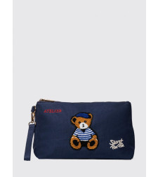 [SECRET PON-PON] Clutch bag SS26 SAINT TROPEZ POUCH Blue Navy