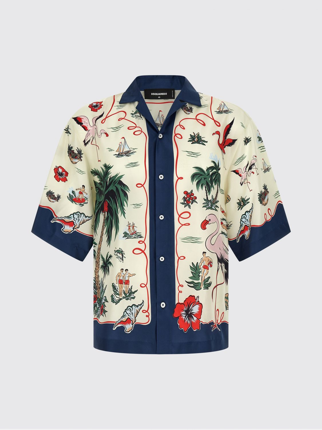 [Dsquared2] Shirts Short Sleeve SS26 S71DM0835D35476 001S