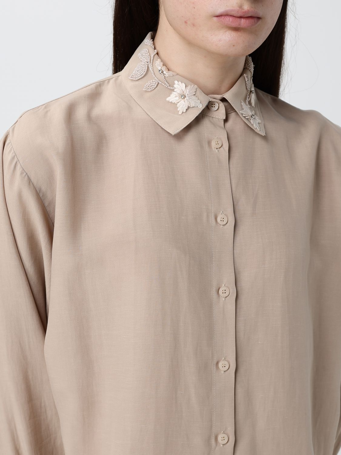 [HANITA] Shirts Long Sleeve SS26 HC6934584 BEIGE