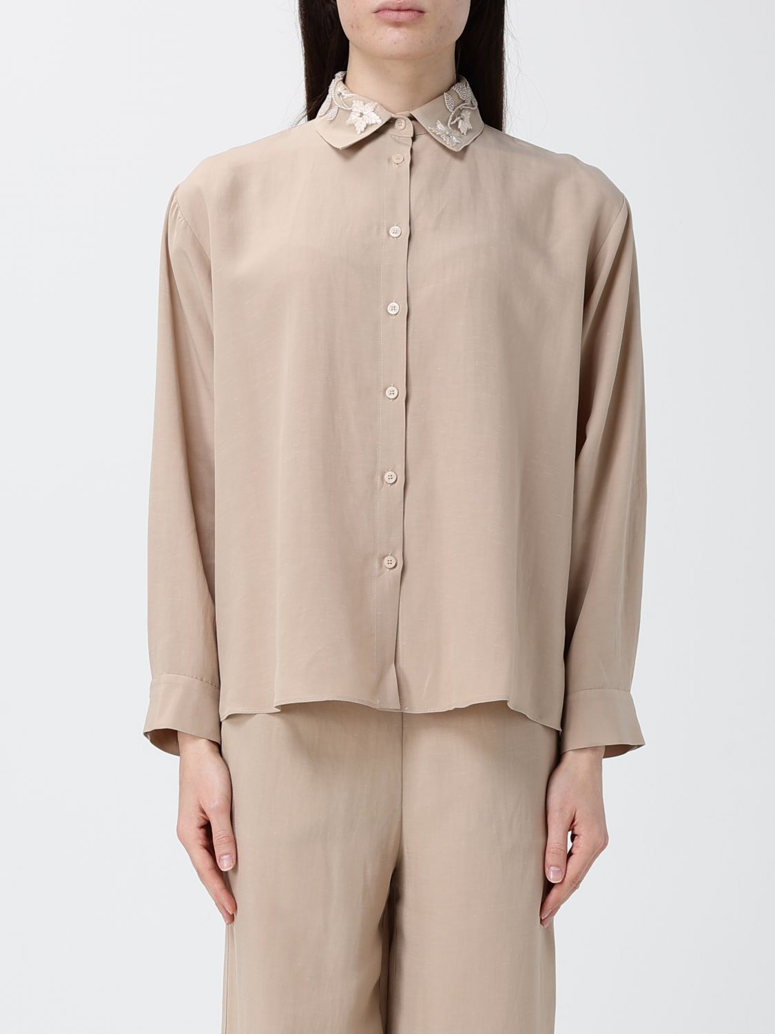 [HANITA] Shirts Long Sleeve SS26 HC6934584 BEIGE