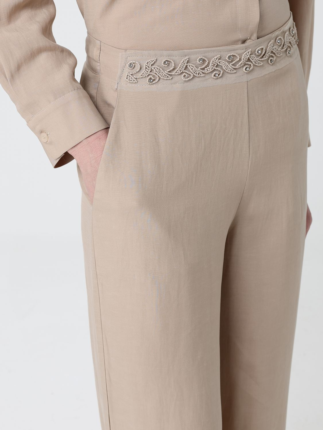 [HANITA] Trousers SS26 HP16364584 BEIGE