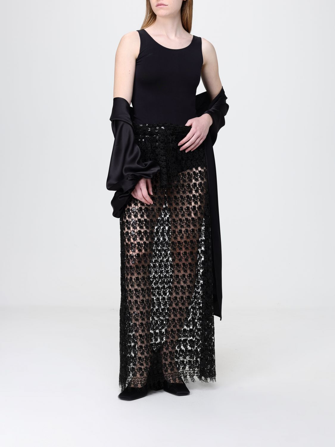 [H COUTURE] Long skirt SS26 HG10554648 NERO