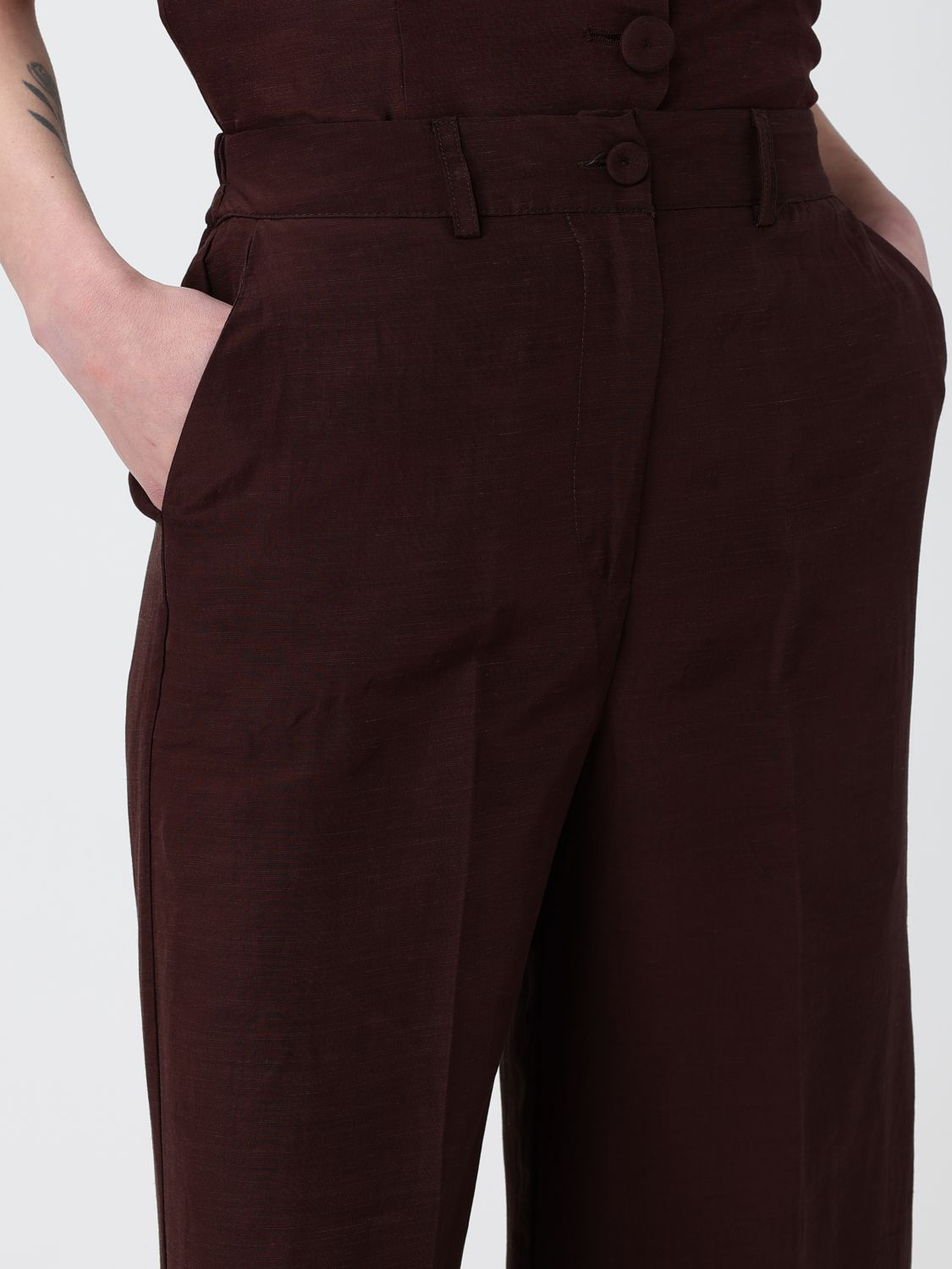 [HANITA] Trousers SS26 HP16394572 EBANO