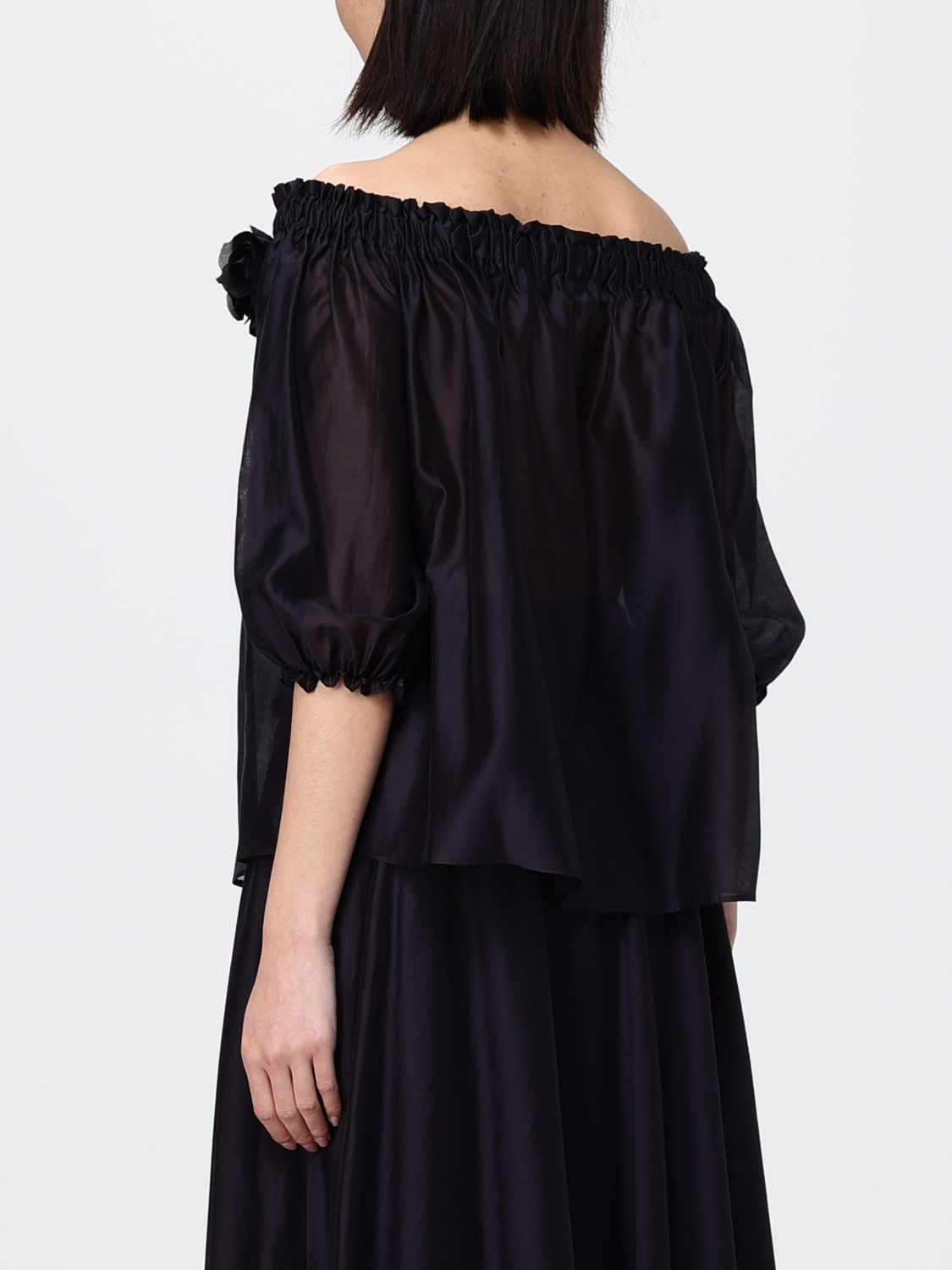 [HANITA] Blouse SS26 HM31734582 NERO