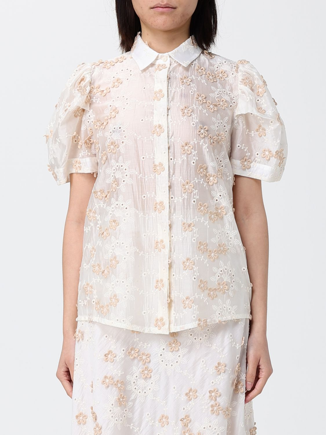 [HANITA] Shirts Long Sleeve SS26 HC6834583 BEIGE