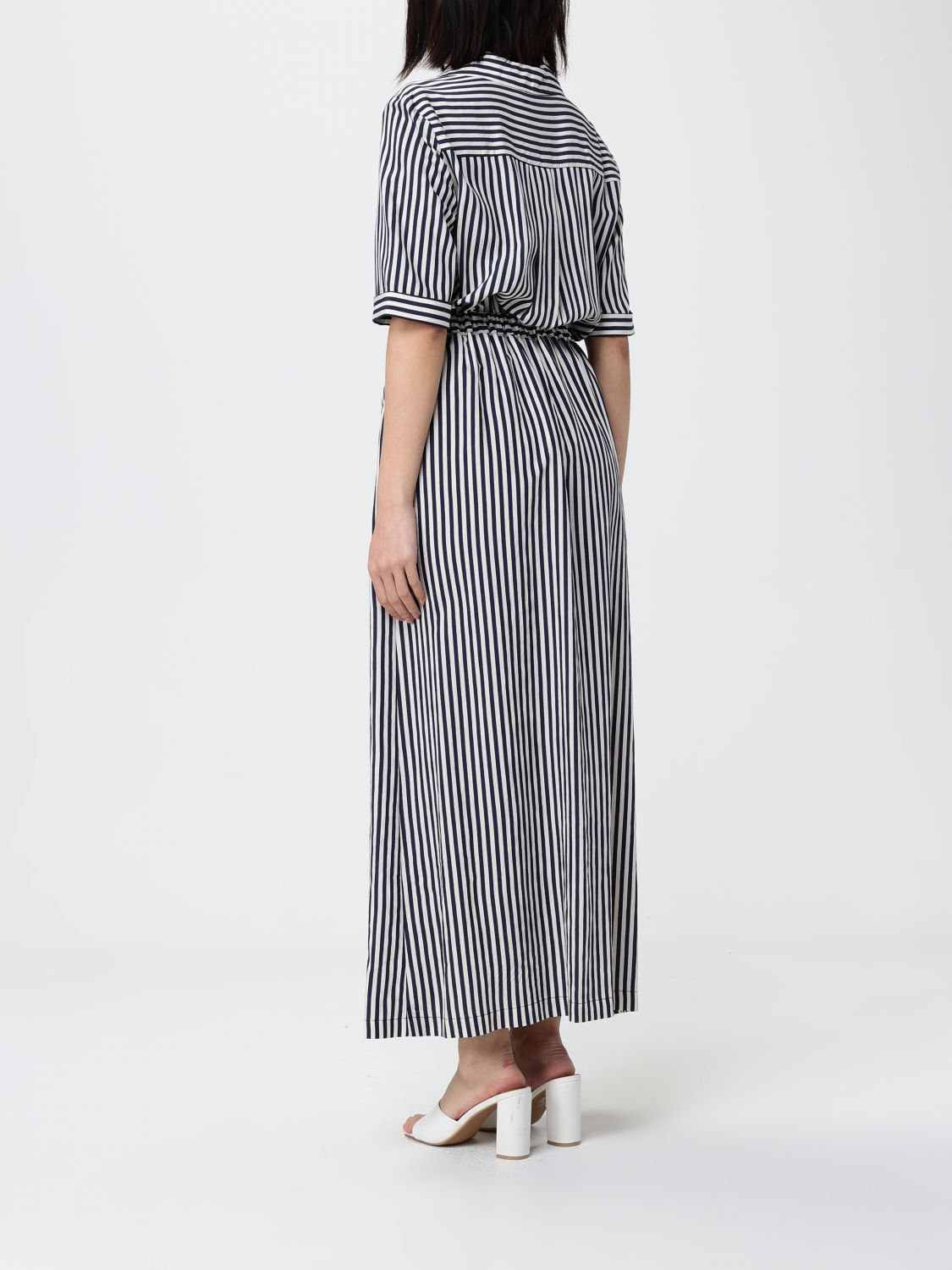 [HANITA] Short sleeve dress SS26 HV37894577 BLU MARINE