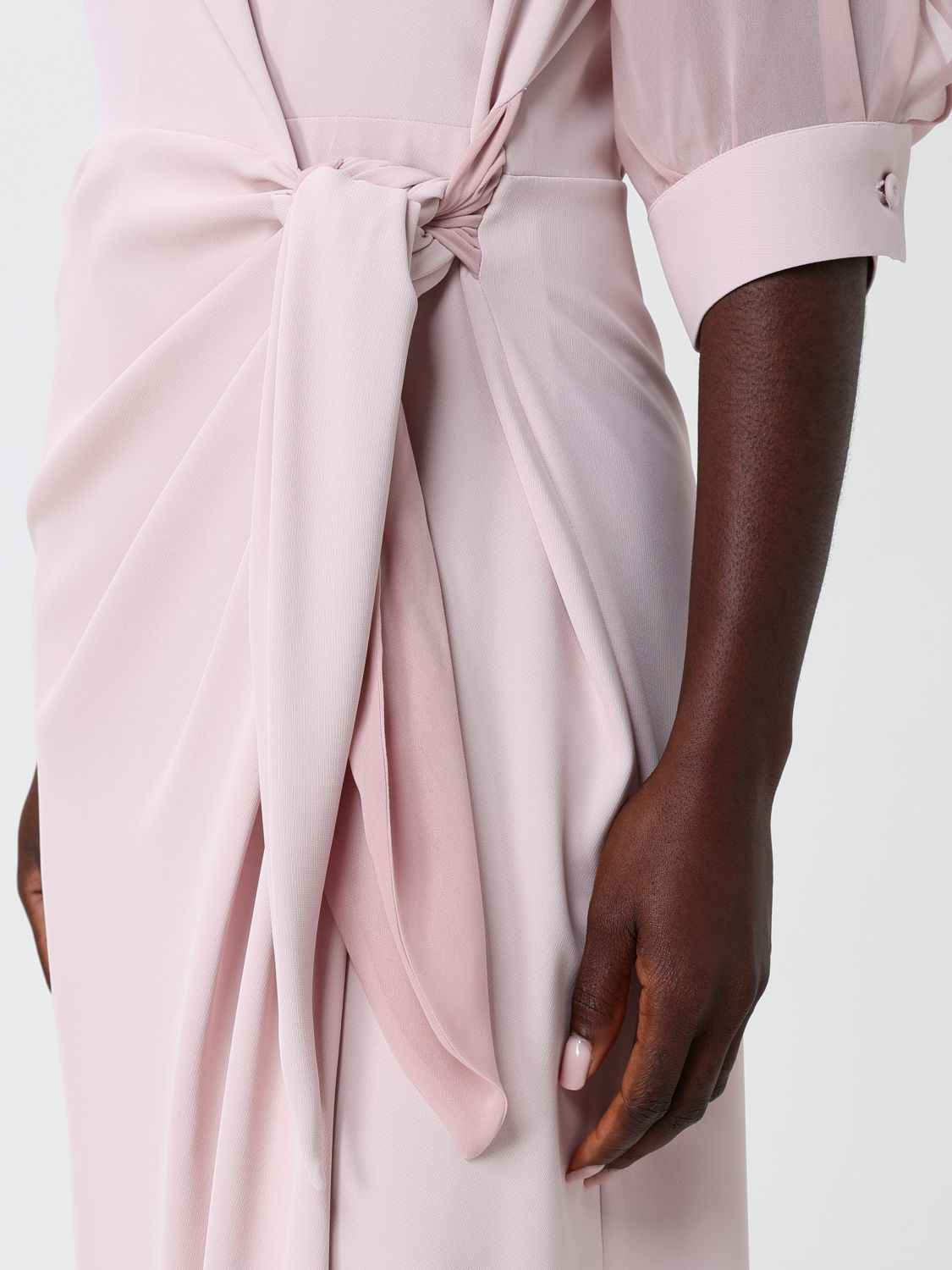 [HANITA] Short sleeve dress SS26 HV37934558 ROSA QUARZO