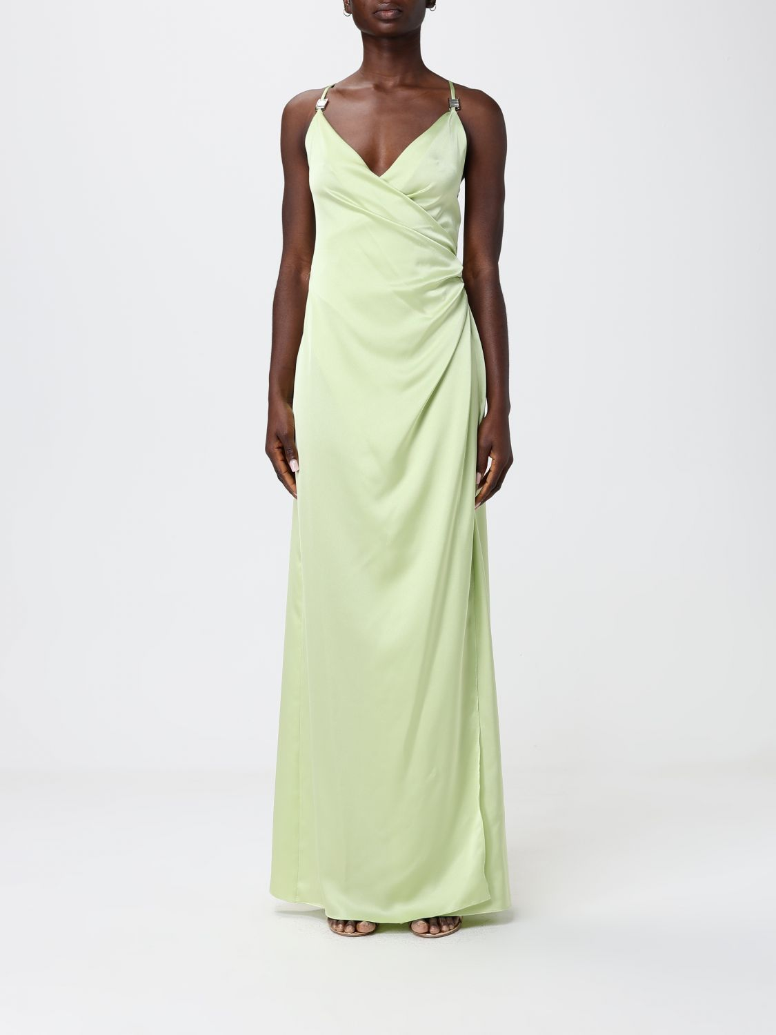 [HANITA] Sleeveless dress SS26 HV38354610 LIME CREAM