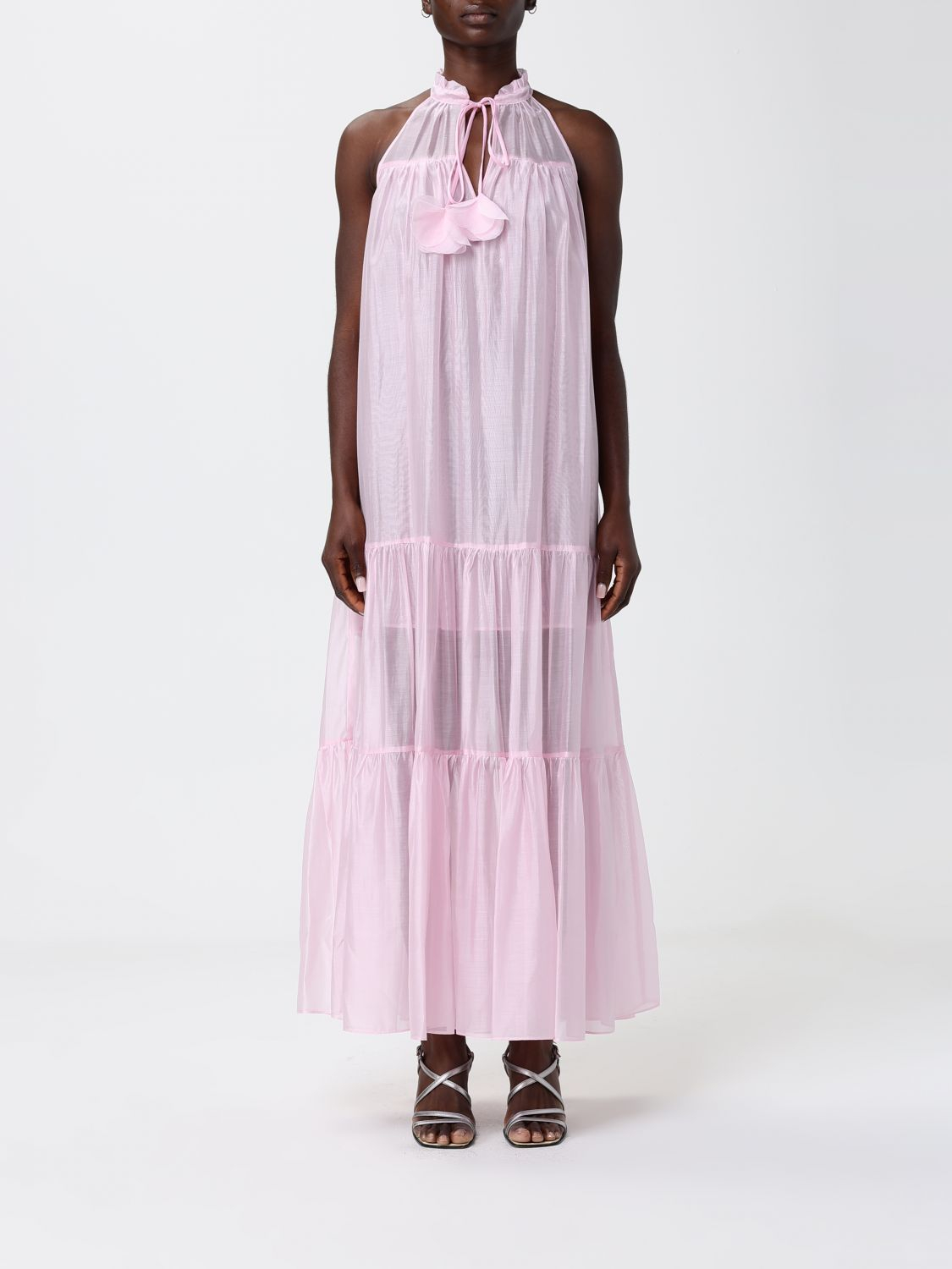 [HANITA] Sleeveless dress SS26 HV37874582 CAMISA PINK