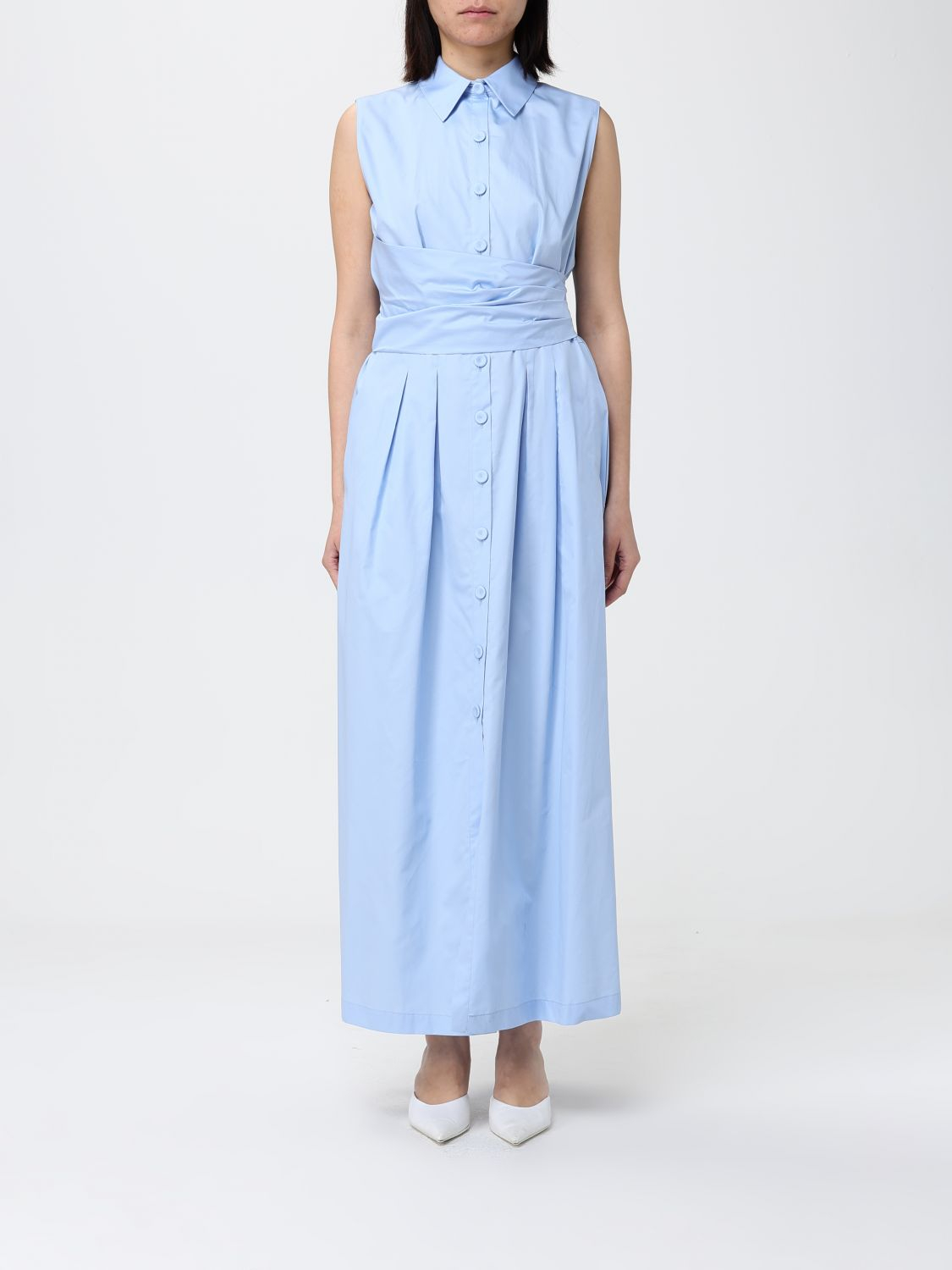 [HANITA] Sleeveless dress SS26 HV38284597 AZZURRO