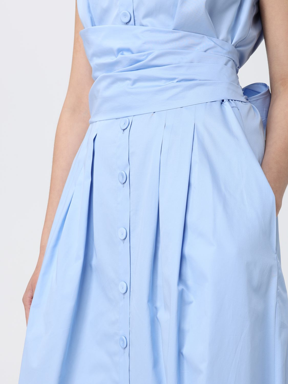 [HANITA] Sleeveless dress SS26 HV38284597 AZZURRO