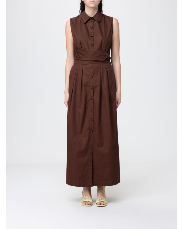 [HANITA] Sleeveless dress SS26 HV38284597 EBANO
