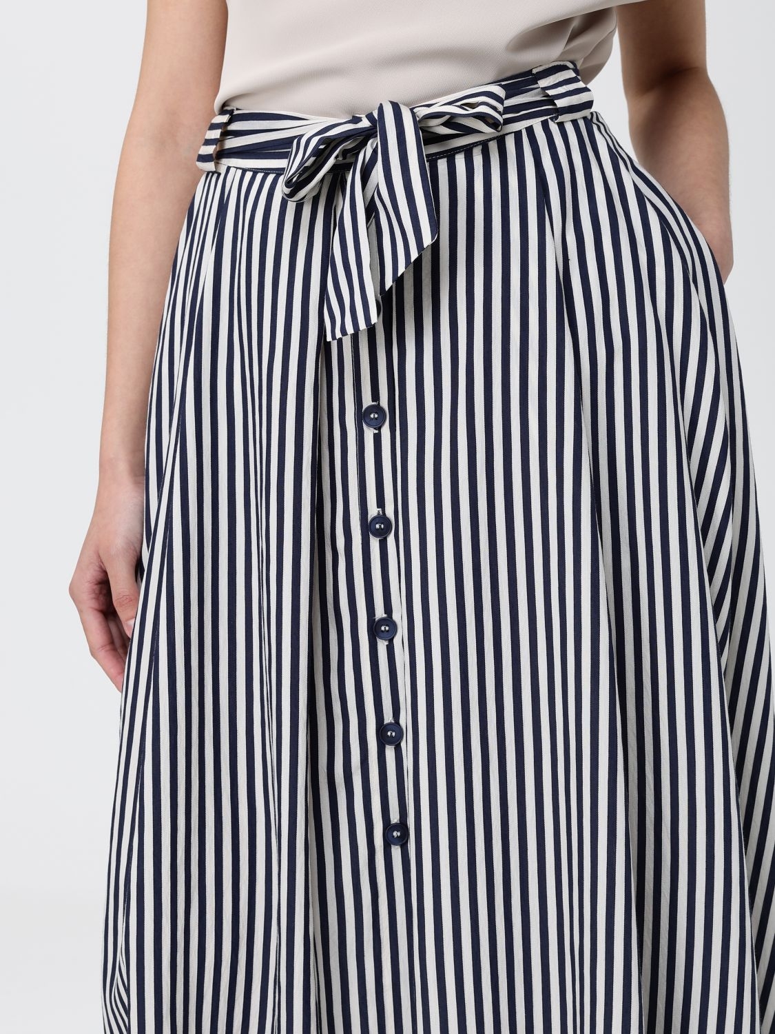[HANITA] Long skirt SS26 HG10384577 BLU MARINE
