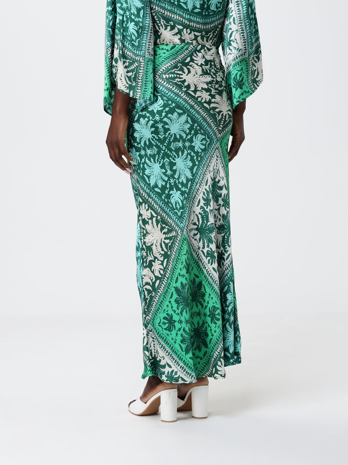 [HANITA] Long skirt SS26 HG10314625 VERDE