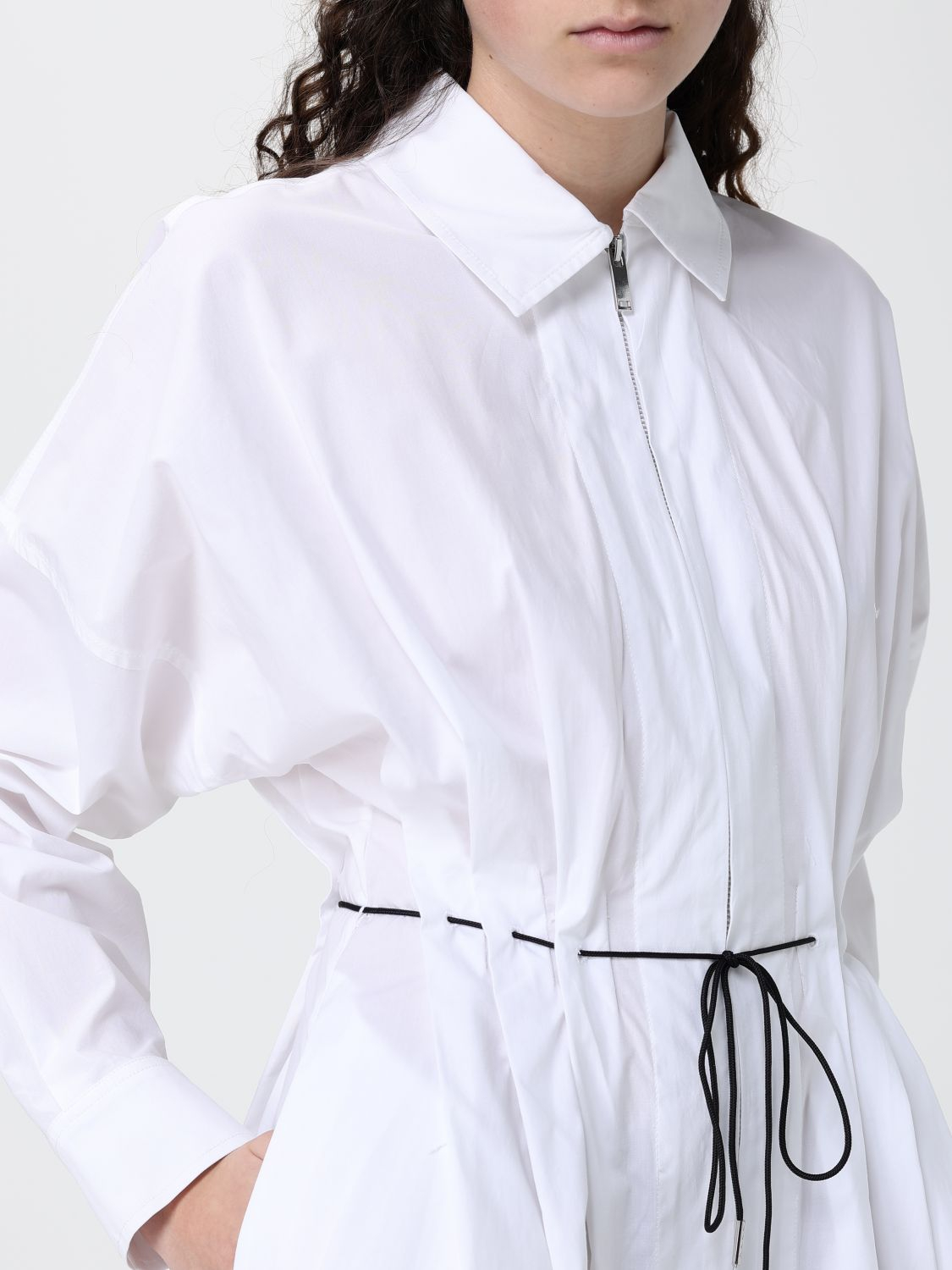 [Staud] Long sleeve dress SS26 R26R2180PO WHT